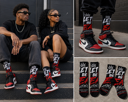 Lets Be Real Custom Socks *3
