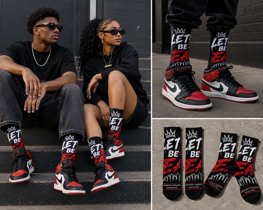 Lets Be Real Custom Socks *3