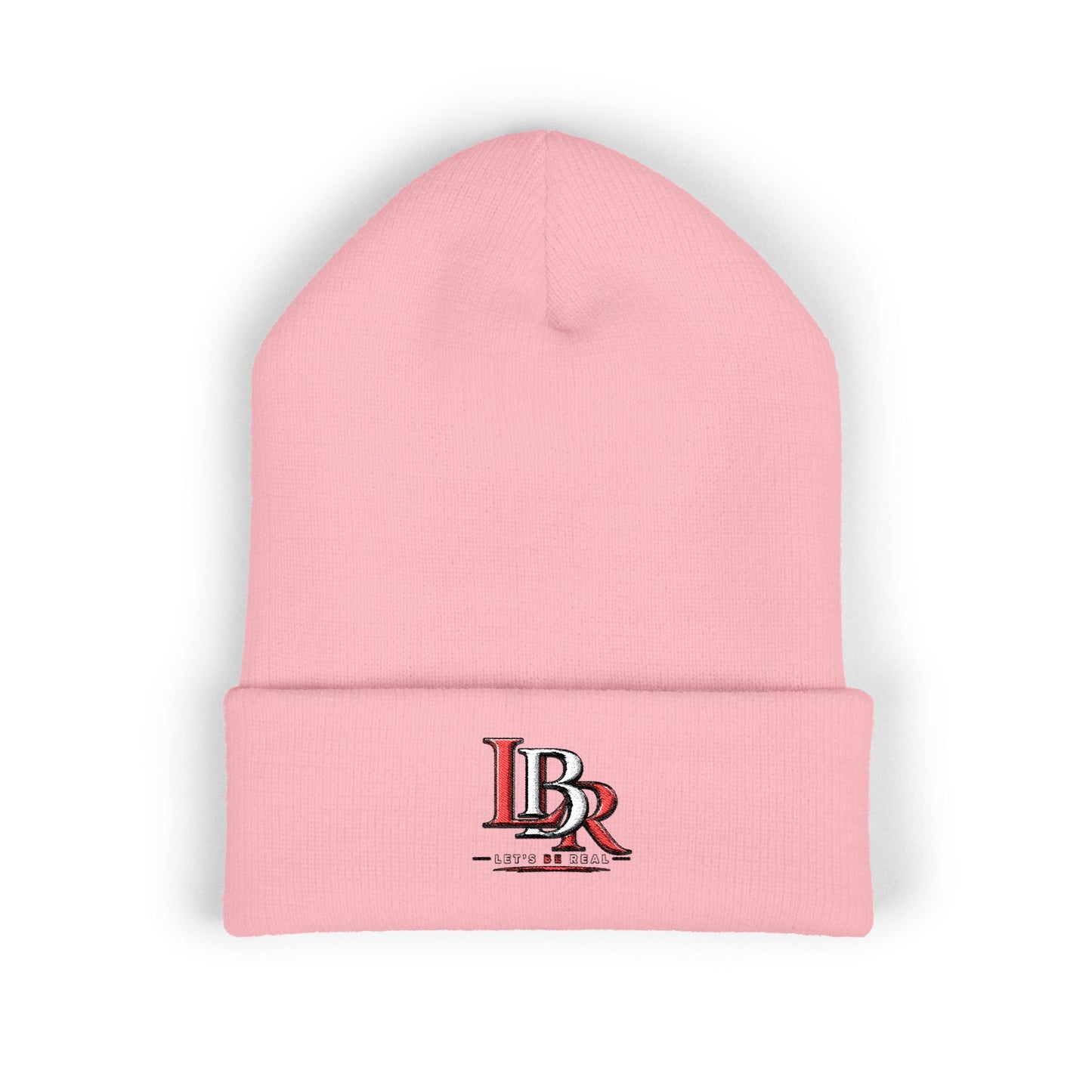 Embroidered 'BR' Classic Cuffed Beanie — Warm Knit Winter Hat