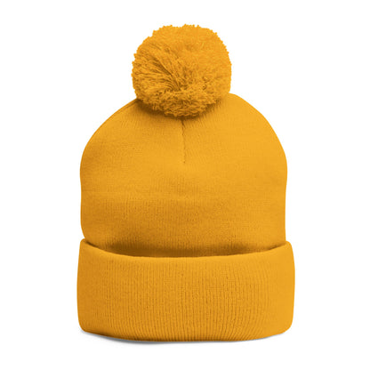 LBR Embroidered Pom-Pom Beanie