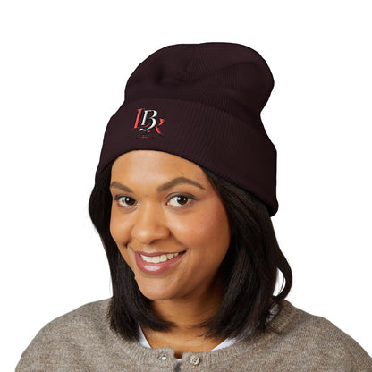 Embroidered 'BR' Classic Cuffed Beanie — Warm Knit Winter Hat