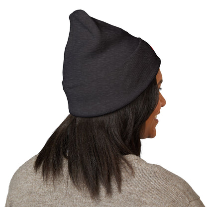 Embroidered 'BR' Classic Cuffed Beanie — Warm Knit Winter Hat