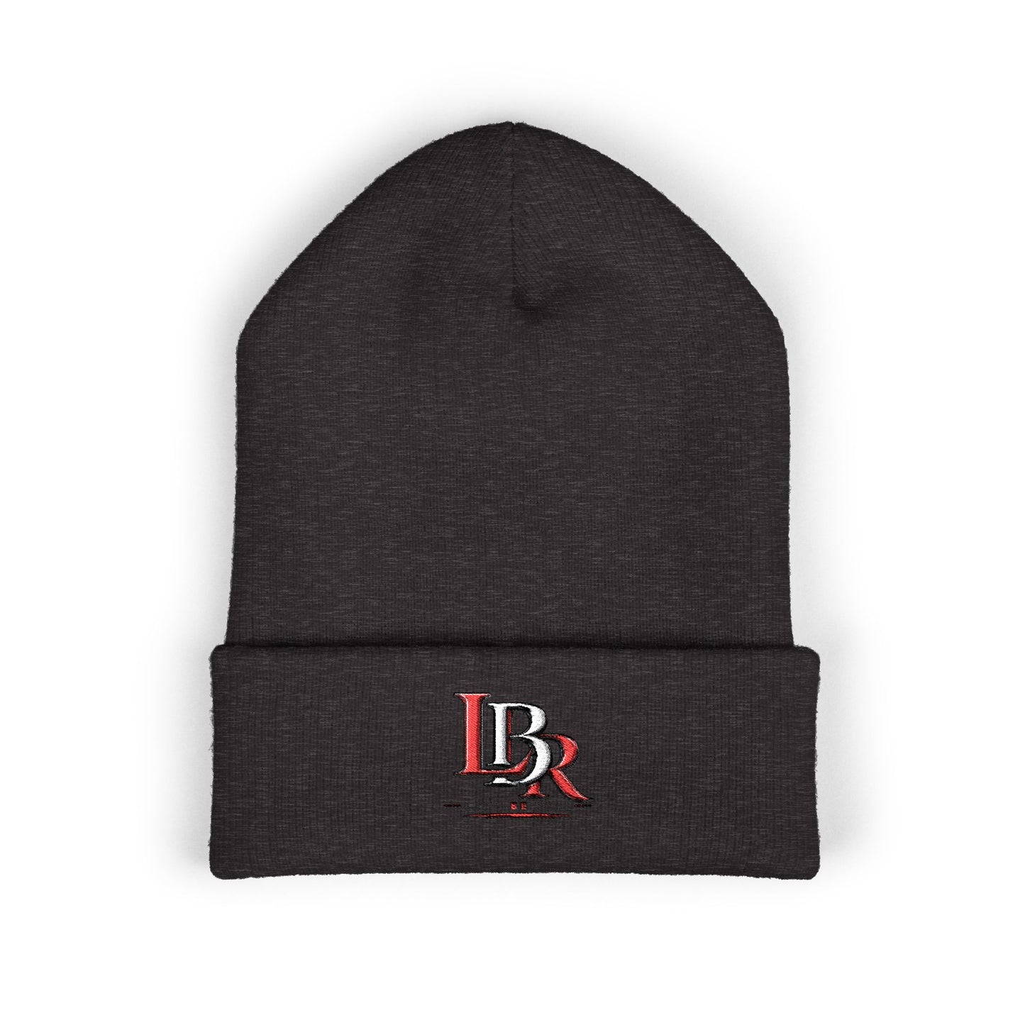 Embroidered 'BR' Classic Cuffed Beanie — Warm Knit Winter Hat