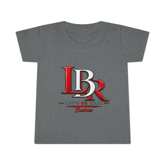 Toddler T-Shirt - LBR Red & White Logo Graphic Tee for Babies