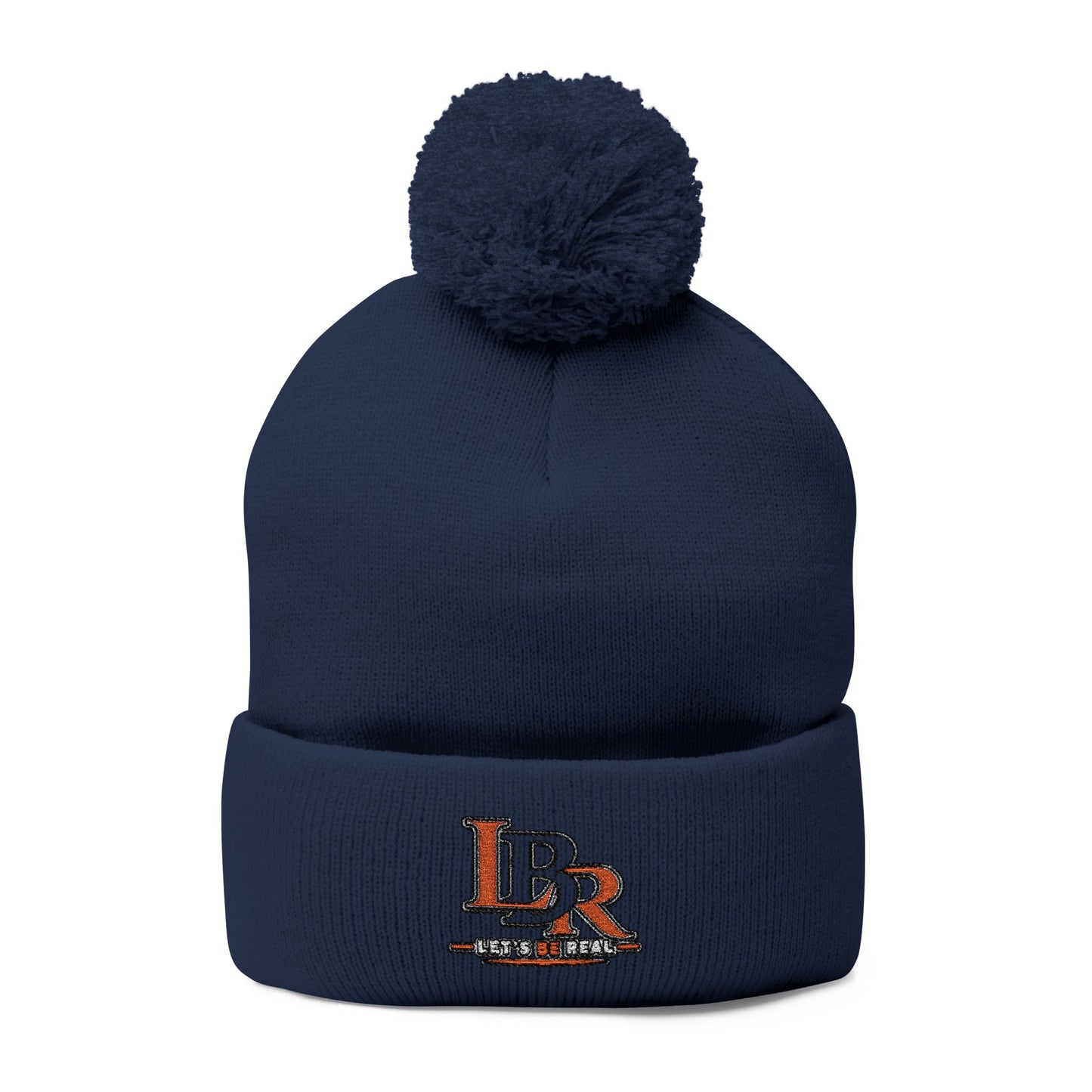 LBR Embroidered Pom-Pom Beanie