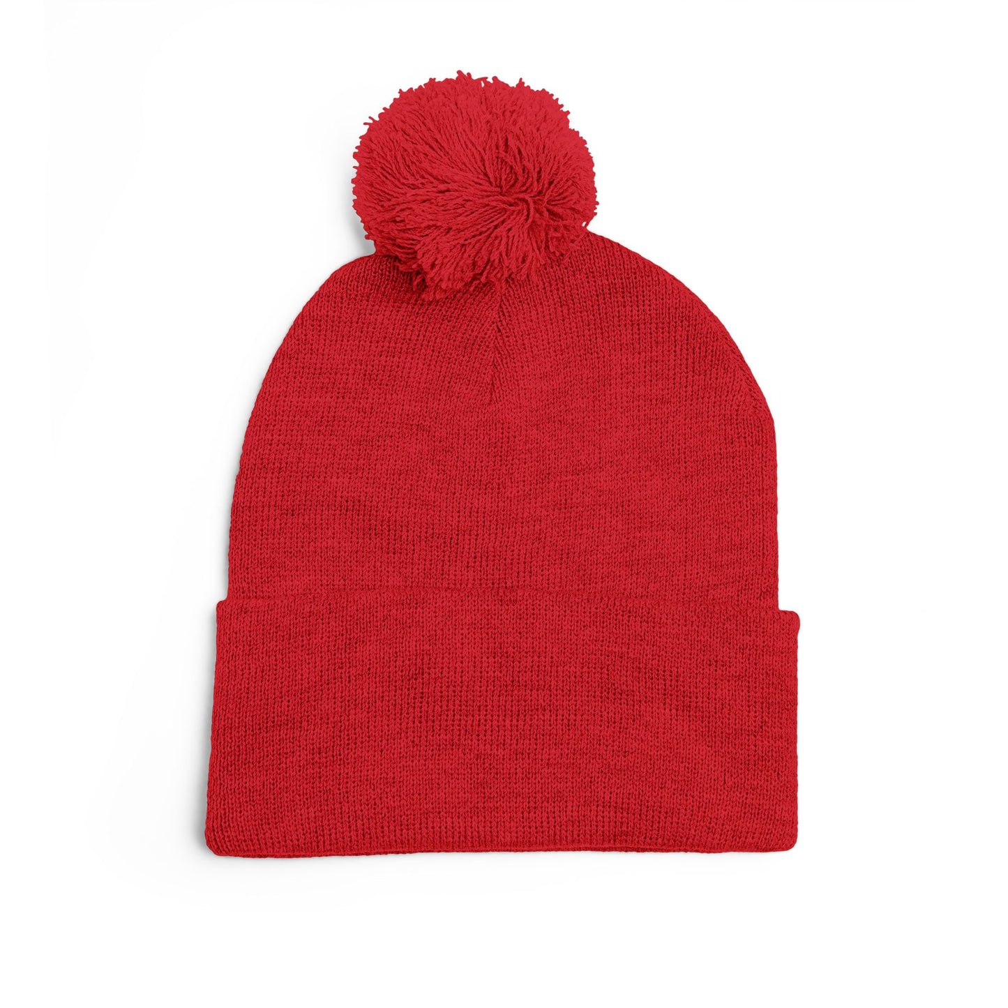 Embroidered Pom-Pom Beanie — Cozy Knit Winter Hat with LB Logo