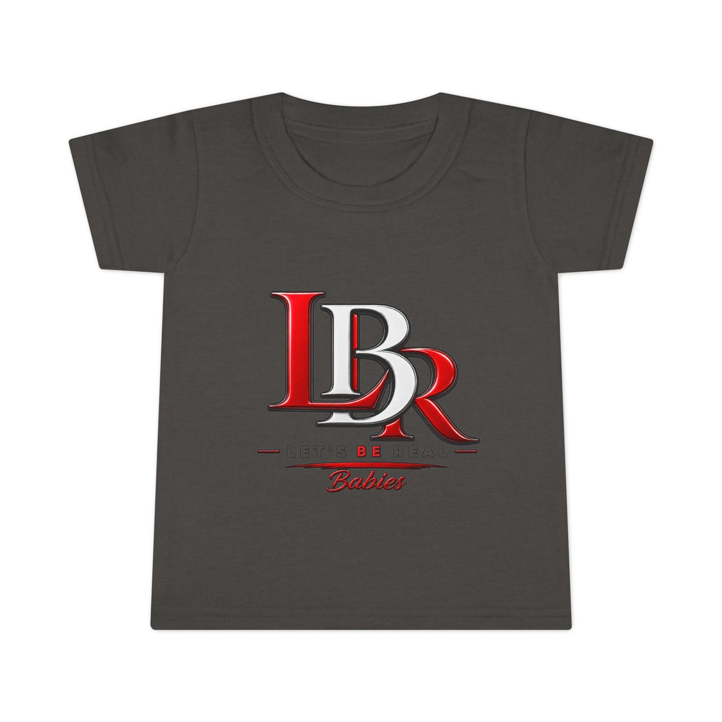 Toddler T-Shirt - LBR Red & White Logo Graphic Tee for Babies