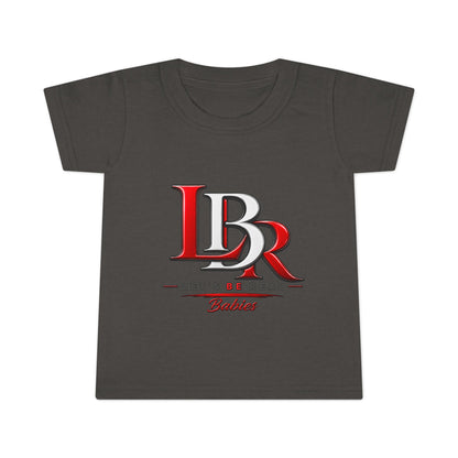 Toddler T-Shirt - LBR Red & White Logo Graphic Tee for Babies