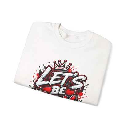 Let's Be Real graffiti crown crewneck
