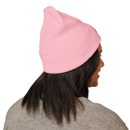 Embroidered 'BR' Classic Cuffed Beanie — Warm Knit Winter Hat