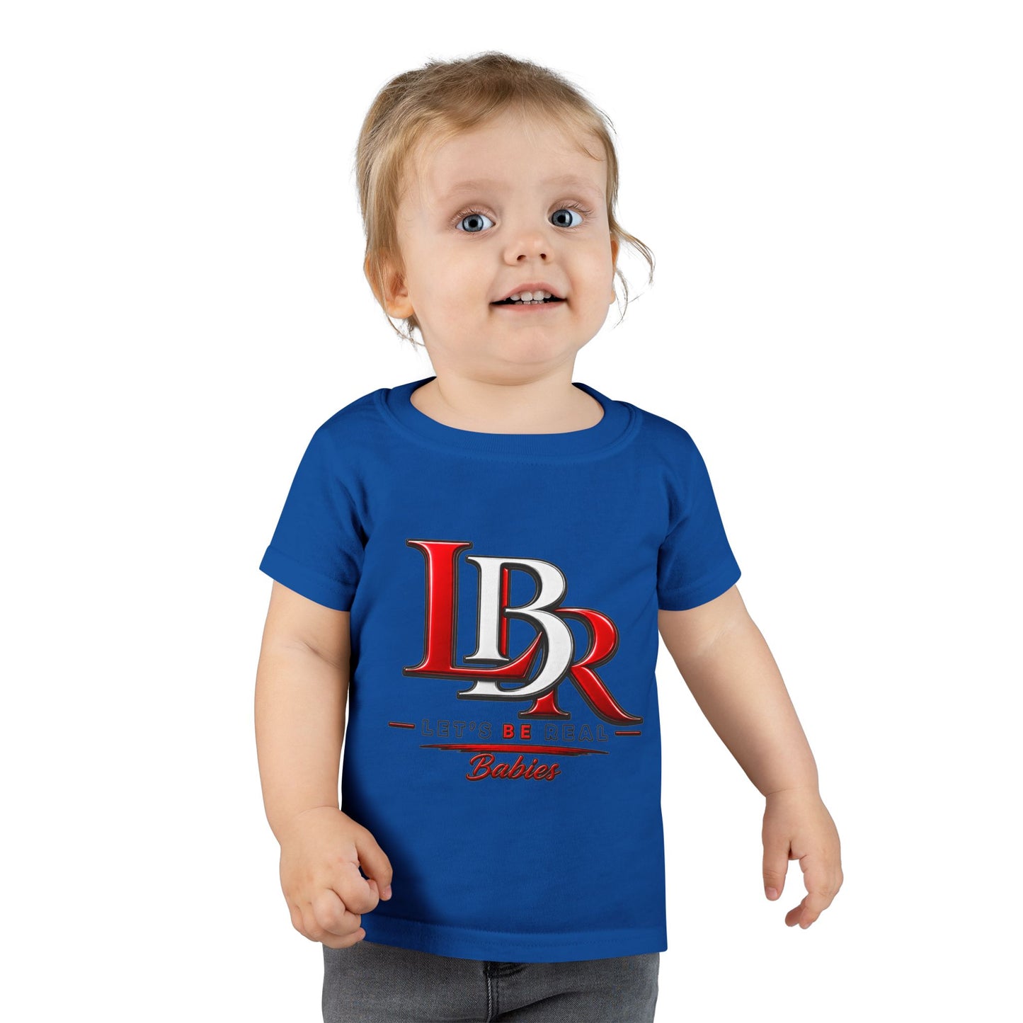 Toddler T-Shirt - LBR Red & White Logo Graphic Tee for Babies