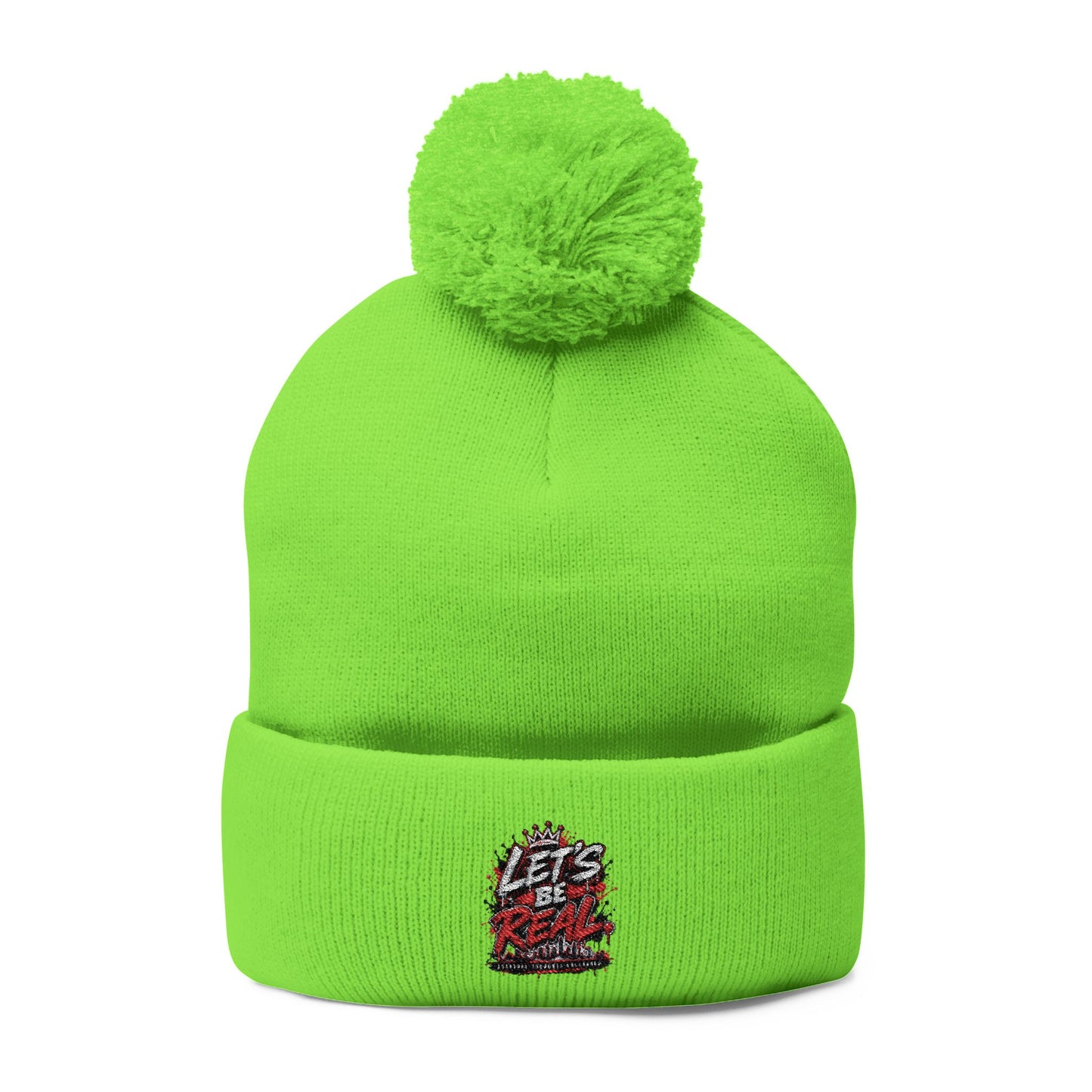 Lets Be Real Pom-Pom Beanie