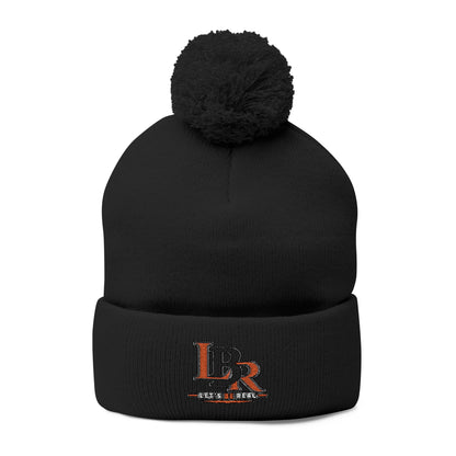 LBR Embroidered Pom-Pom Beanie