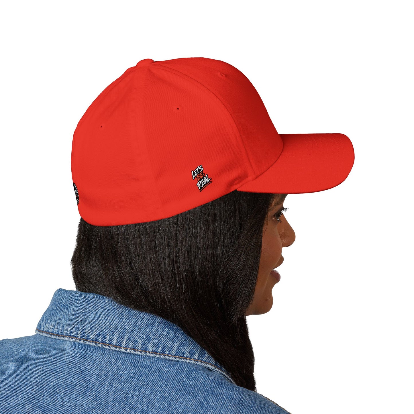 Embroidered Crest Cap — LB Crown Shield Closed-Back Baseball Hat