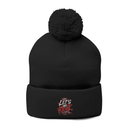 Lets Be Real Pom-Pom Beanie