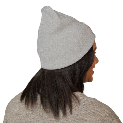 Embroidered 'BR' Classic Cuffed Beanie — Warm Knit Winter Hat