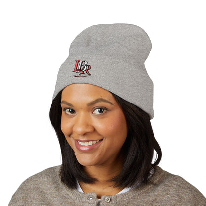 Embroidered 'BR' Classic Cuffed Beanie — Warm Knit Winter Hat