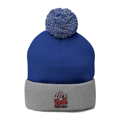 Lets Be Real Pom-Pom Beanie