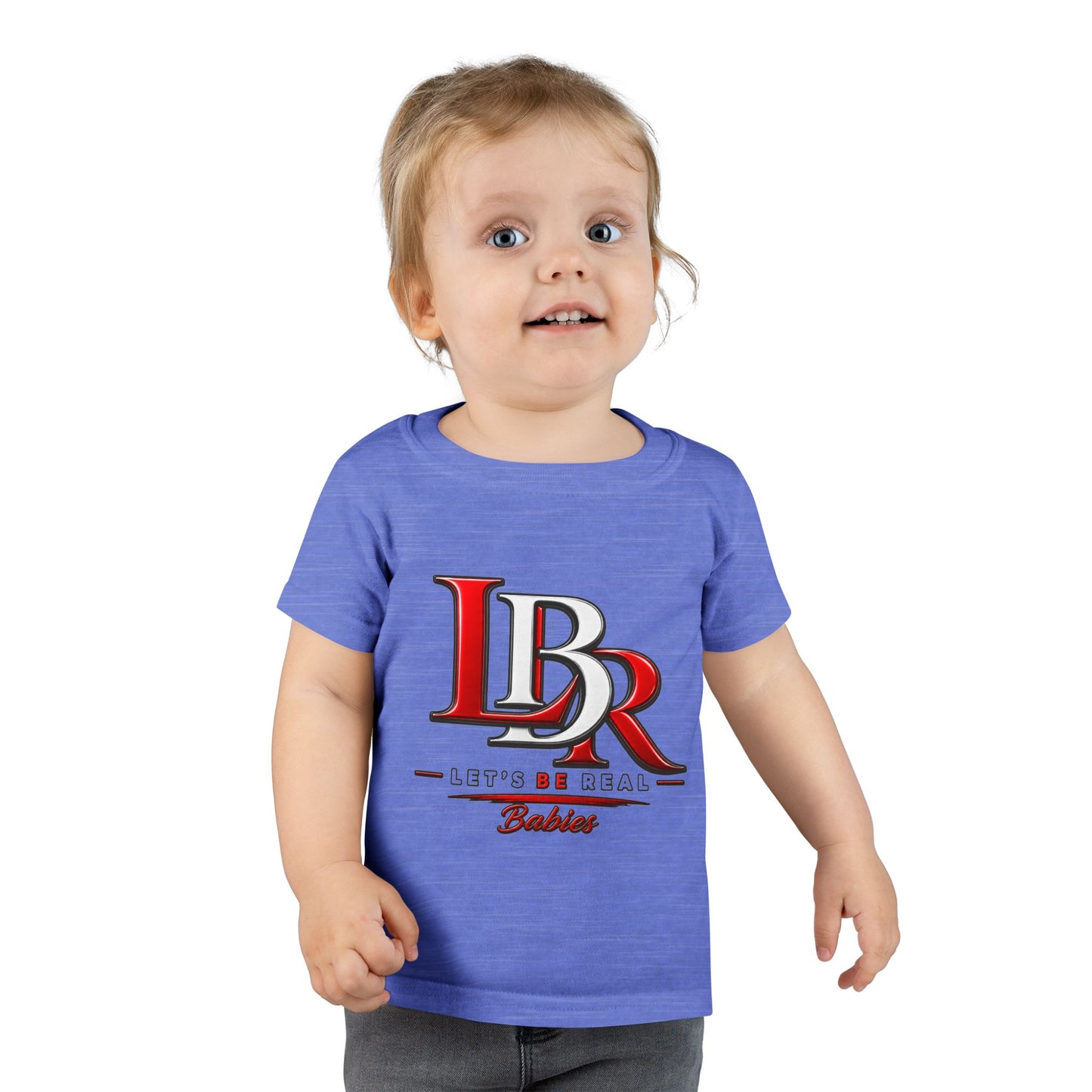 Toddler T-Shirt - LBR Red & White Logo Graphic Tee for Babies