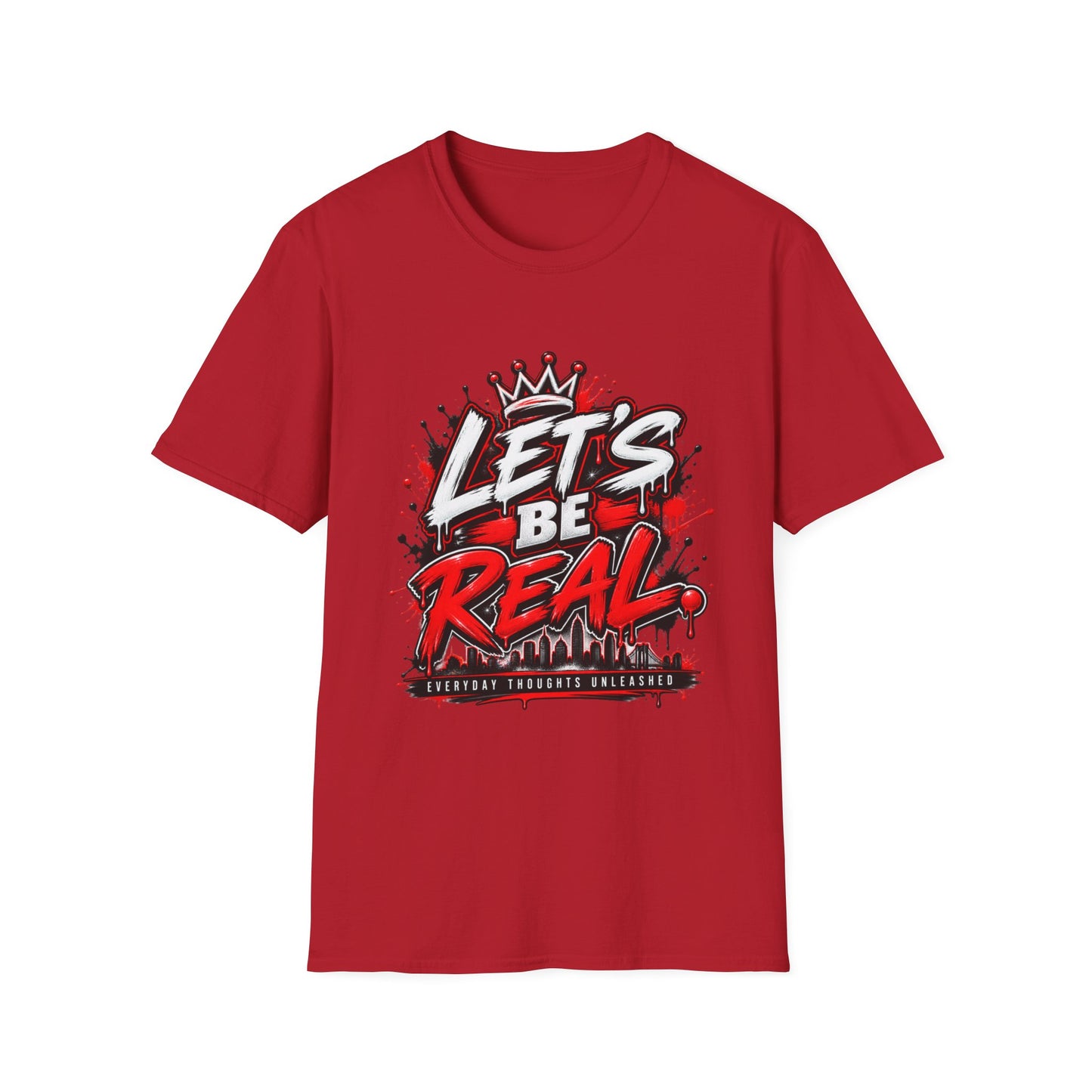Let’s Be Real graphic tee | Crown graffiti design