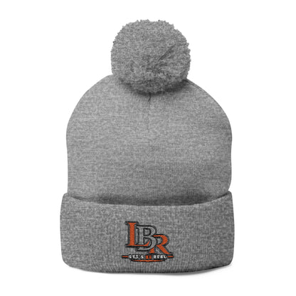 LBR Embroidered Pom-Pom Beanie