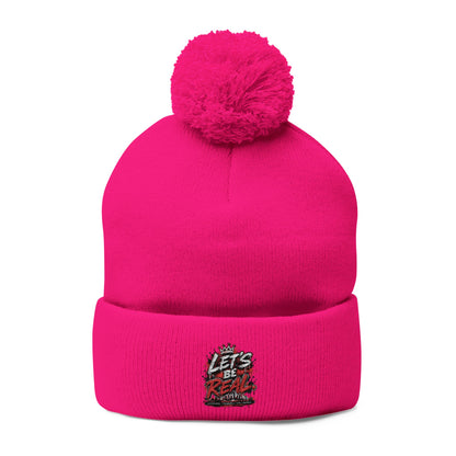 Lets Be Real Pom-Pom Beanie