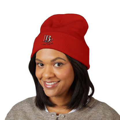Embroidered 'BR' Classic Cuffed Beanie — Warm Knit Winter Hat