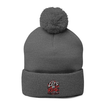 Lets Be Real Pom-Pom Beanie