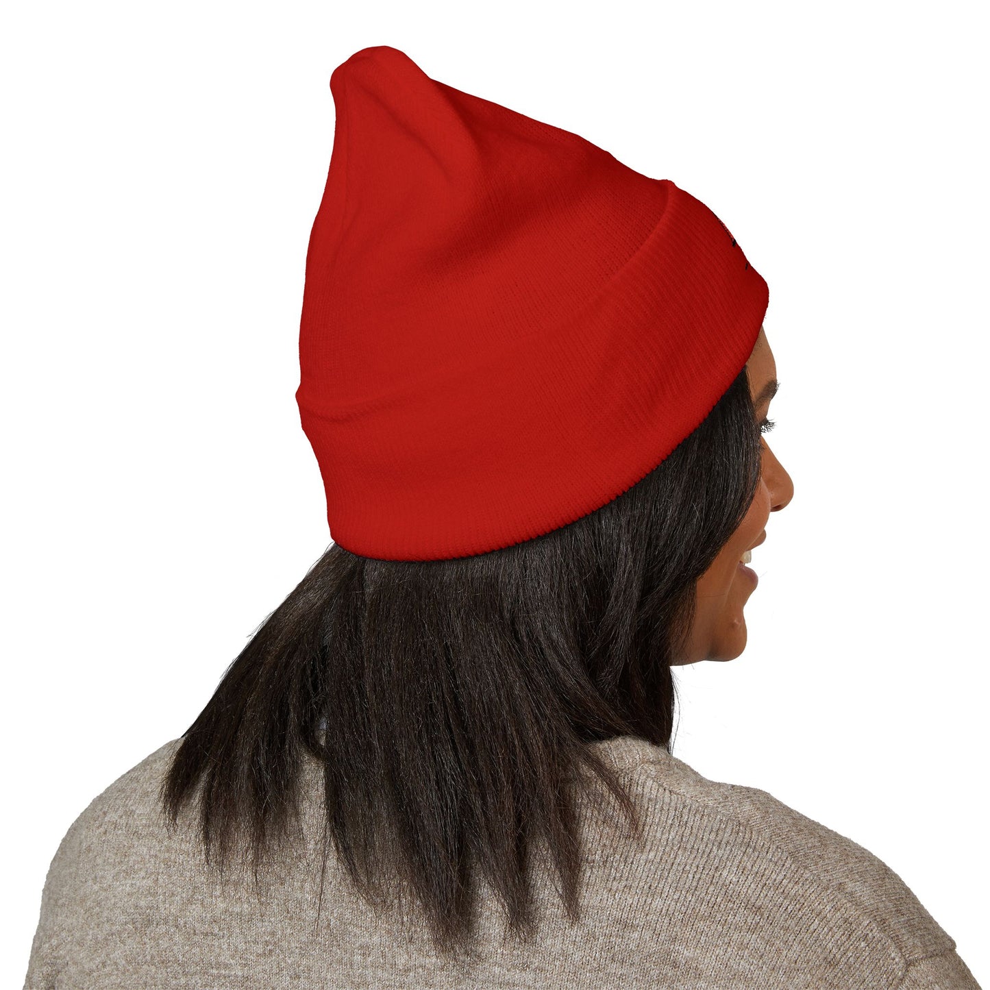 Embroidered 'BR' Classic Cuffed Beanie — Warm Knit Winter Hat