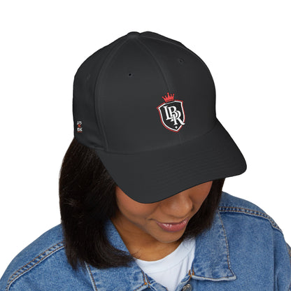 Embroidered Crest Cap — LB Crown Shield Closed-Back Baseball Hat
