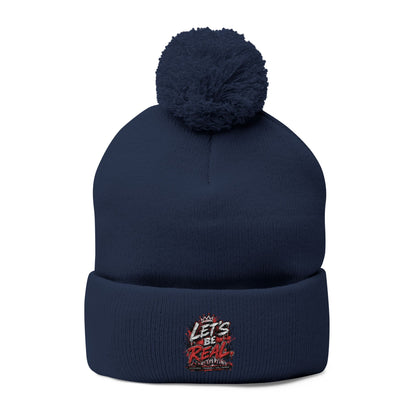 Lets Be Real Pom-Pom Beanie