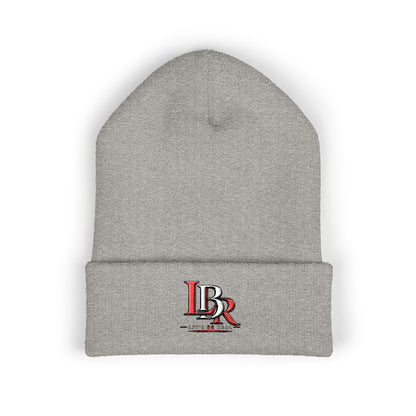Embroidered 'BR' Classic Cuffed Beanie — Warm Knit Winter Hat