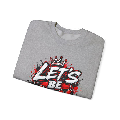 Let's Be Real graffiti crown crewneck