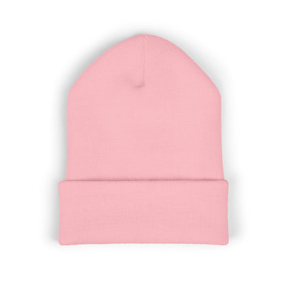 Embroidered 'BR' Classic Cuffed Beanie — Warm Knit Winter Hat