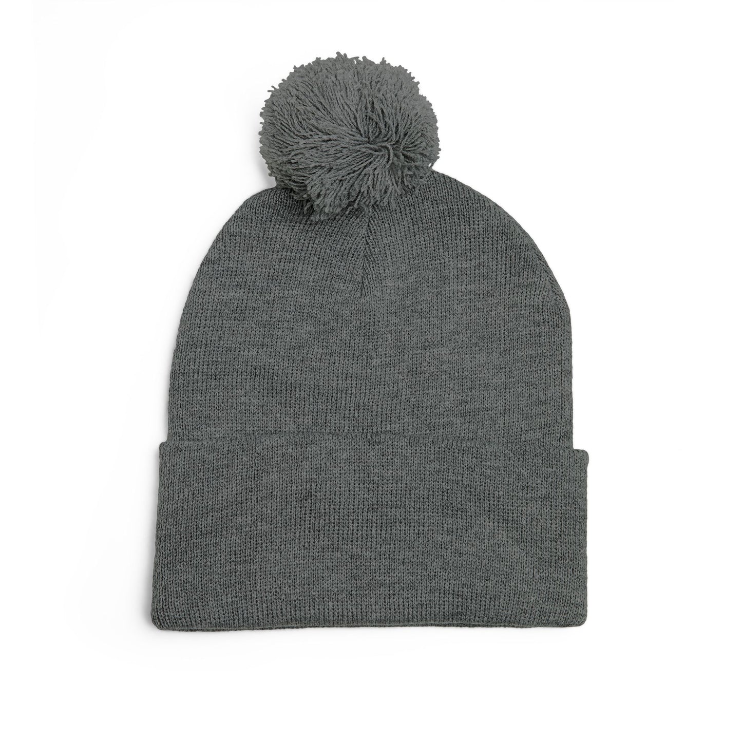 Embroidered Pom-Pom Beanie — Cozy Knit Winter Hat with LB Logo