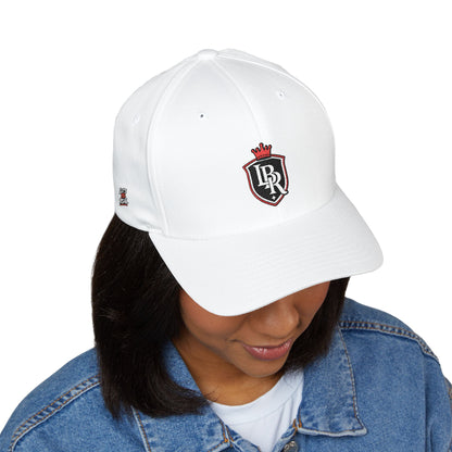 Embroidered Crest Cap — LB Crown Shield Closed-Back Baseball Hat