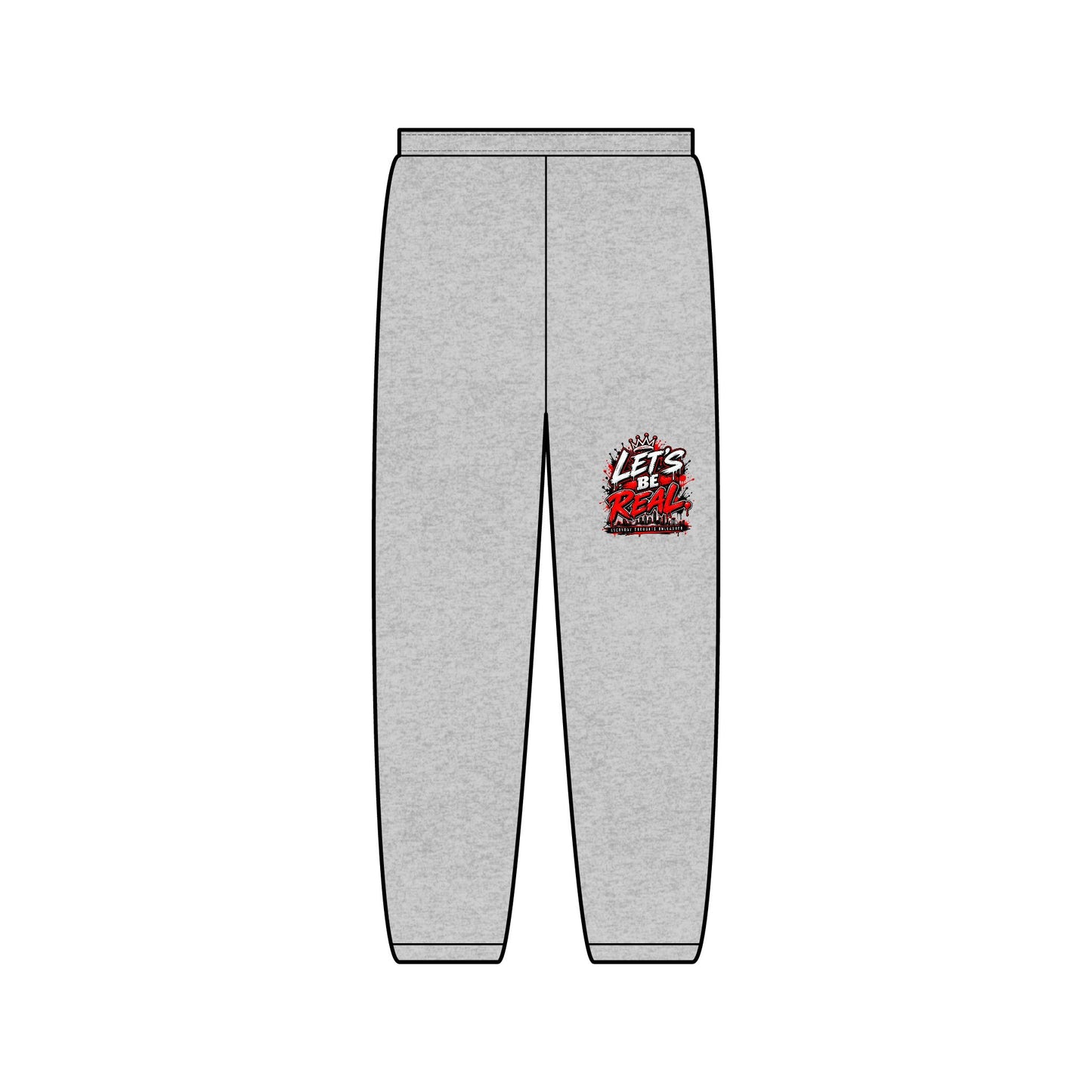Let's Ride Graphic Sweatpants — Retro Motorcycle Logo Joggers