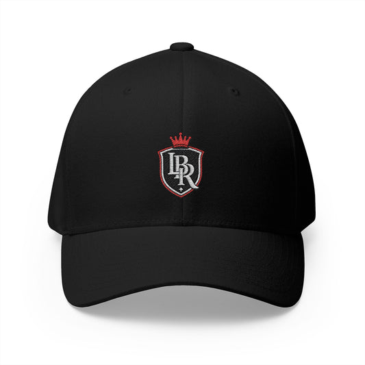 Embroidered Crest Cap — LB Crown Shield Closed-Back Baseball Hat