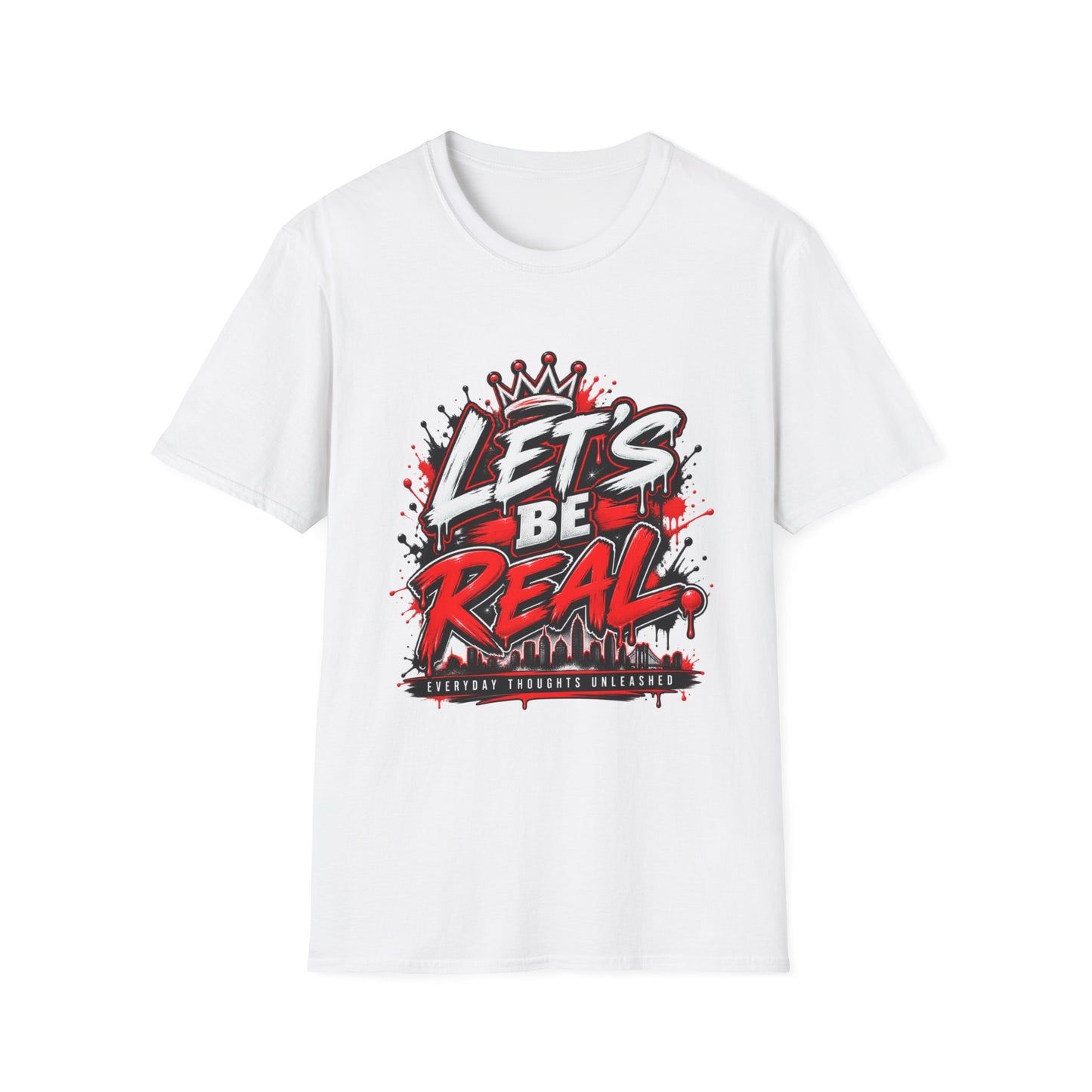 Let’s Be Real graphic tee | Crown graffiti design
