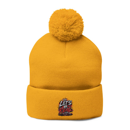 Lets Be Real Pom-Pom Beanie