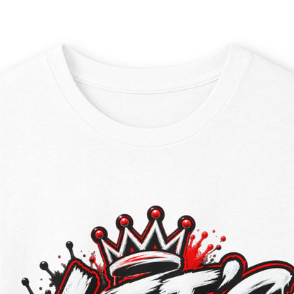 Let’s Be Real graffiti crown long sleeve tee