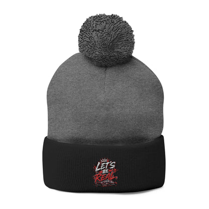 Lets Be Real Pom-Pom Beanie